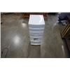 Image 1 : 6 DRAWER WHITE ORGANIZER W/ RIBBONS AND HAND BAGS
