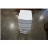 Image 2 : 6 DRAWER WHITE ORGANIZER W/ RIBBONS AND HAND BAGS