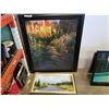 Image 1 : LARGE SIGNED OIL ON BOARD AND SMALL OIL ON BOARD