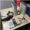Image 1 : TWO XBOX 360 CONSOLES WITH GAMES HARD DRIVES, KINECT AND MORE