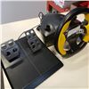 Image 2 : VINTAGE JOYSTICK, STEERING WHEEL, AND PEDAL SET