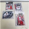 Image 1 : 4 NHL JERSEY PIECE CARDS