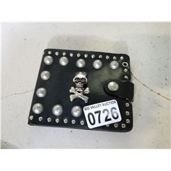 LEATHER LOOK STUDDED WALLET