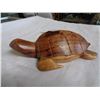 Image 2 : 2 WOOD TURTLES AND STONE TURTLE