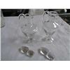 Image 2 : 3 GLASS CANNISTERS, OIL AND VINEGAR, AND VASE