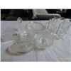 Image 1 : ETCHED GLASS MUGS, PLATES, BOWLS, AND HOLDER