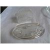 Image 2 : ETCHED GLASS MUGS, PLATES, BOWLS, AND HOLDER