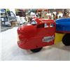 Image 2 : VINTAGE PRESSED STEEL WYONDOTTE TOY TRUCK W/ TRAILER