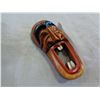 Image 2 : VINTAGE MARUKA DRAGON VASE AND CARVED WOOD FACES