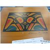 Image 2 : FIRST NATIONS DRESSER BOX, LEATHER FACE, AND 2 HORN BOOKENDS, AND GLASS FIGURE