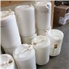 Image 2 : LOT OF PLASTIC JUGS SOME WITH CAPS AND SPIGOTS