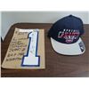 Image 1 : GUY LAFLEAUR SIGNED MONTREAL CANADIENS JERSEY NUMBER AND NEW HABS HAT