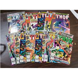 15 MIGHTY THOR BRONZE AGE COMICS