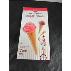 WESTERN FAMILY SUGAR CONES (12 CONES) - PER BOX