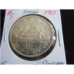 1963 CANADA SILVER DOLLAR