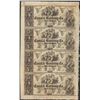 Image 1 : Uncut Sheet of 1800's $5 Canal & Banking Co. Obsolete Notes