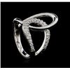 Image 4 : 0.32 ctw Diamond Ring - 14KT White Gold