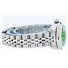 Image 6 : Rolex Ladies Stainless Steel Green Diamond & Sapphire Datejust Wristwatch