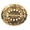 Image 2 : 10k Gold Black Onyx Milgrain Brooch Pin Pendant