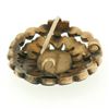 Image 4 : 10k Gold Black Onyx Milgrain Brooch Pin Pendant
