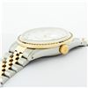 Image 7 : Rolex Mens 2 Tone 14K MOP Sapphire Diamond Channel Set Datejust Wristwatch