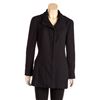 Image 2 : Chanel Navy Blue Tweed Mid-Length Jacket