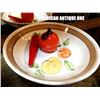 Image 1 : 3-piece set Orange, Carrot, Platter American antique Tableware