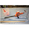 Image 1 : Electric Hedge Trimmer (Working) with Pail and Funnels