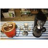 Image 3 : Oster Coffee Pot (Working), Crock Pot (Working) and Candle Holder