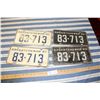 Image 1 : 2 Sets of 1960 and 1961 License Plates