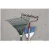 Image 3 : Broom and 2 Rakes