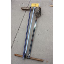 Postal Auger and Broom