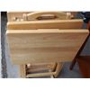 Image 4 : Wooden TV Trays (4) 19" by 14.5"