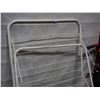 Image 3 : 6 Piece Metal Gate Fence (25" W by 31" T) and Clothes Dryer Stand (50.5" T)