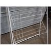 Image 4 : 6 Piece Metal Gate Fence (25" W by 31" T) and Clothes Dryer Stand (50.5" T)
