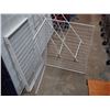 Image 5 : 6 Piece Metal Gate Fence (25" W by 31" T) and Clothes Dryer Stand (50.5" T)
