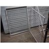 Image 6 : 6 Piece Metal Gate Fence (25" W by 31" T) and Clothes Dryer Stand (50.5" T)