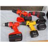 Image 2 : Mixed lot of Cordless Drills and Batteries