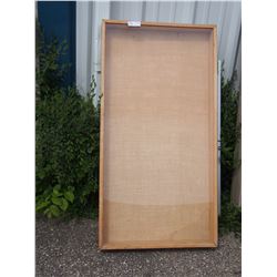 Wooden Display Cabinet (47" T by 25" W by 4" D) Plexi Glass