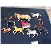 Image 1 : 8 Horse Figures and 2 RCMP Figures