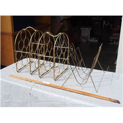 2 Wine Racks and 1 Record Reck