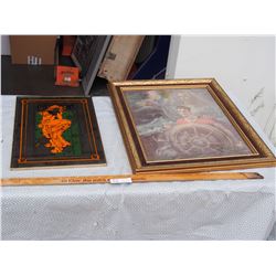 Mirrored Picture 12" by 18" and Religious Picture 20" by 24"