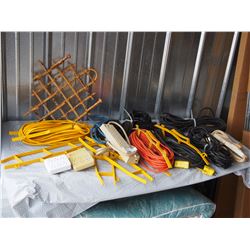 Lot of Extension Cords, Power Bars and Electrical