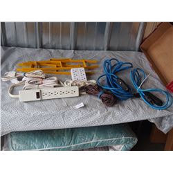 Lot of Small Extension Cords and Powerbars