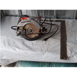 Black and Decker 13 amp Skil Saw (working) and Metal Square