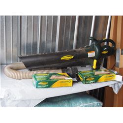 Yardworks Leaf Blower and Vac with Poper Bass Electric