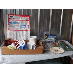 Outdoor Curtain Lights, Coronation Plate, Plastic Hanger and Misc