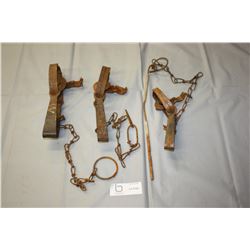 3 Vintage Animal Traps