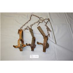 3 Vintage Animal Traps
