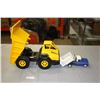 Image 2 : Super 2000 Plastic Toy Dump Truck and Antique Toy Dump Truck